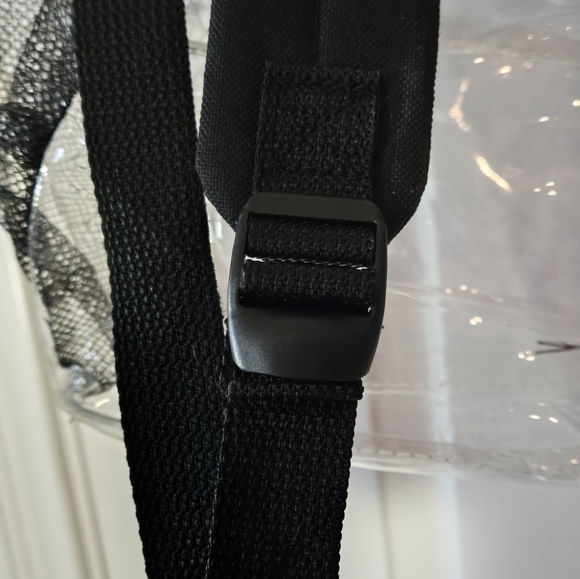 Clear Backpack Concert Bag School Ballgame Sporting Event Purse Black  NCAA NFL - Picture 7 of 10